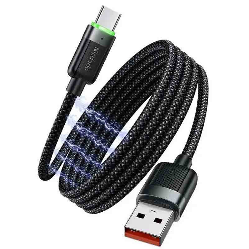 کابل تبدیل USB به USB-C مک دودو مدل CA-565 Magnetic Self-Winding طول 1.2 متر