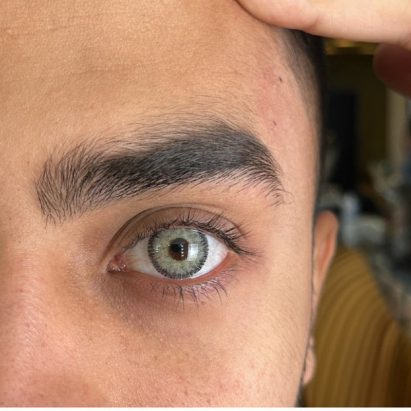 لنز چشم دهب مدل lumgts001 رنگ طوسی سبز دور دار