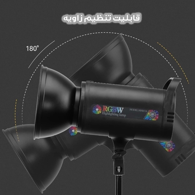 نور ثابت ال ای دی مدل  MM8518 RGB به همراه کاسه نور