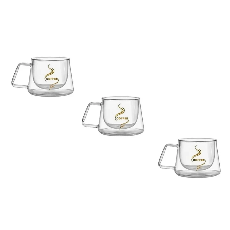 لیوان مدل دو جداره کد 1369n 19-20-727 مجموعه سه عددی