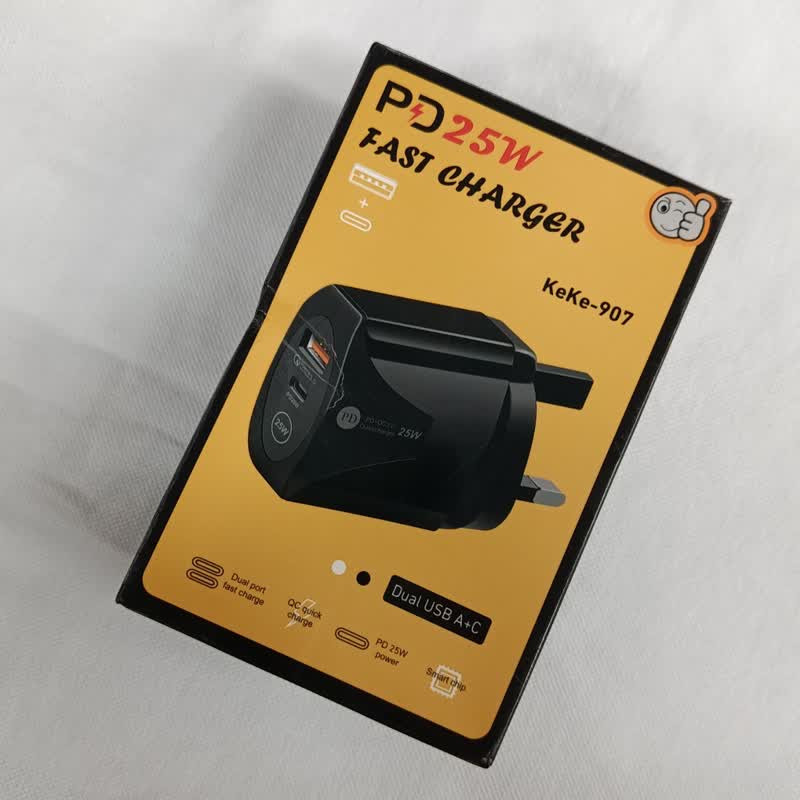 آداپتور شارژر25 وات دو پورت مدل KEKE-907