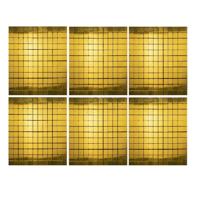 دیوارپوش مدل تایل بین کابینتی پشت چسبدار کد 20512 بسته 6 عددی