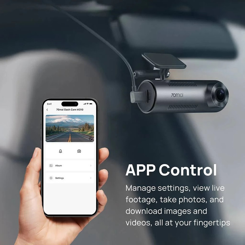 دوربین ثبت قایع خودرو سونتی میریِ مدل 70mai Dash Cam M310
