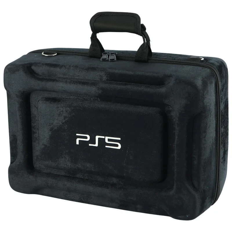 کیف حمل کنسول بازی پلی استیشن 5 مدل مخملی دوکاره PS5 Pro  Slim