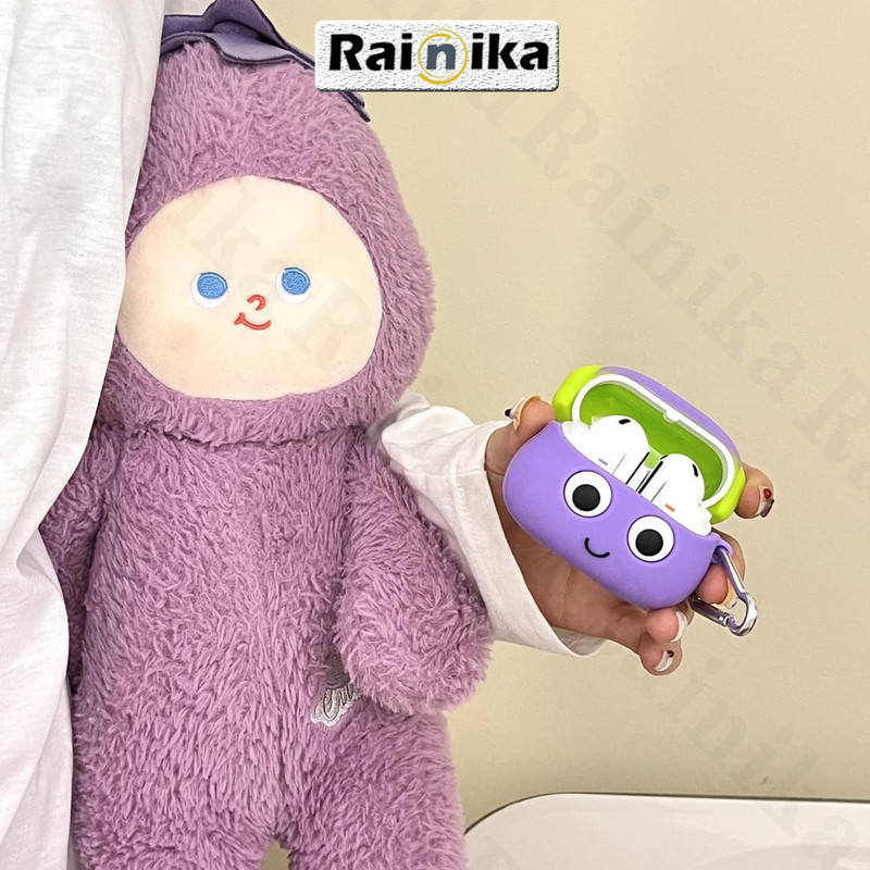 کاور رینیکا مدل Galaxy 3Pro Eggplant مناسب برای کیس هدفون سامسونگ Galaxy Buds 3  Buds 3 Pro (2024)  Buds 3 Fe (2025)