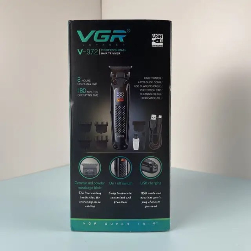 ماشین اصلاح موی سر و صورت وی جی ار مدل V-972
