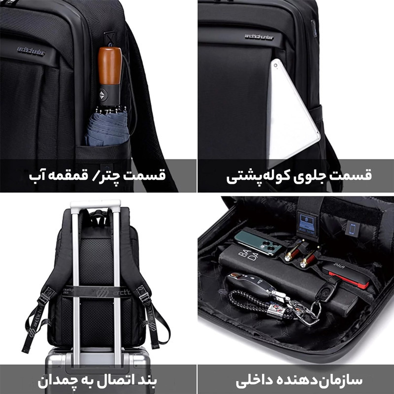 کوله پشتی لپ تاپ آرتیک هانتر مدل B00478