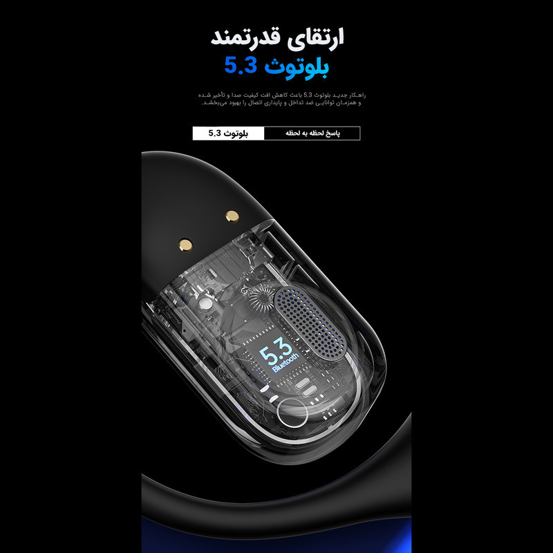هدفون بلوتوثی مدل Y30 با نویز کنسلینگ میکروفون (ENC)، درگاه شارژ USB Type-C، با قابلیت اتصال به چند دستگاه، دارای نشانگر LED، پشتیبانی از فرمان لمسی، طراحی ارگونومیک