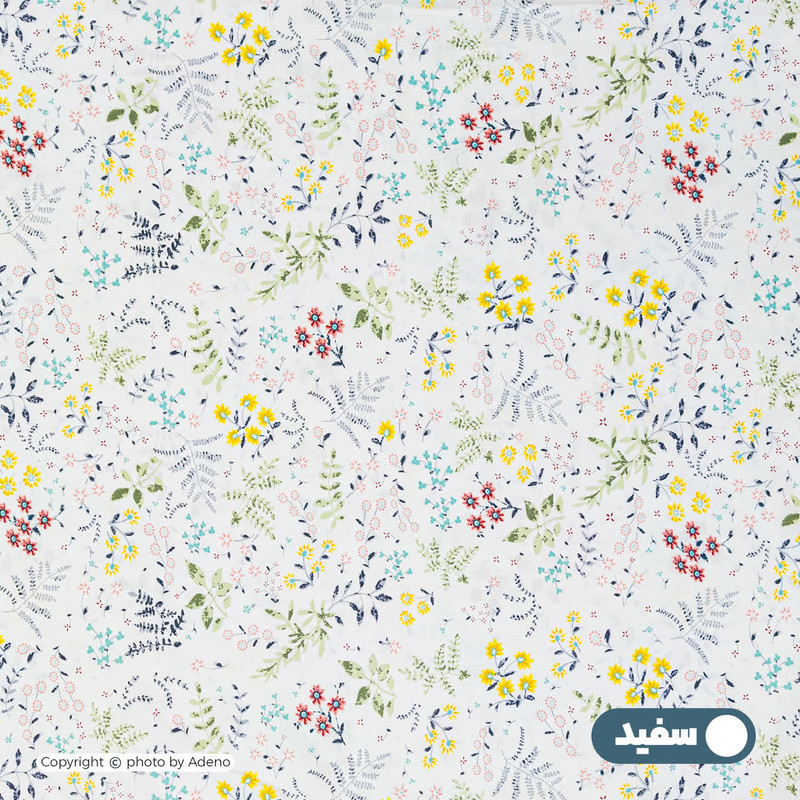 روکش لحاف پنبه آدنو مدل گلدون کد IR225 دو نفره سایز 220x240 سانتی‌متر