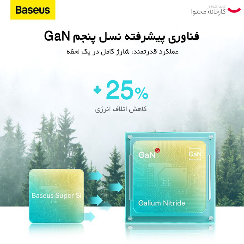 شارژر دیواری 20 وات بیسوس مدل GAN5