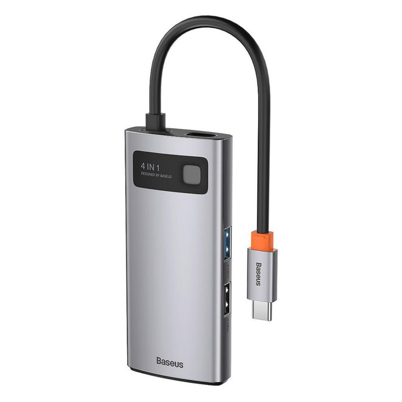هاب 4 پورت USB-C باسئوس مدل Metal Gleam Series