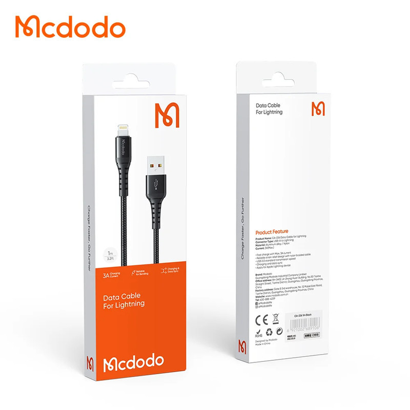 کابل تبدیل USB به لایتنینگ مک دودو مدل CA-2263 طول 3 متر