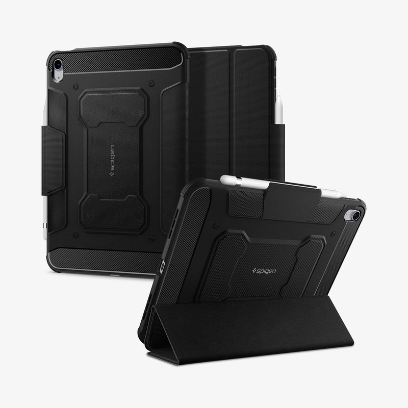کیف کلاسوری اسپیگن مدل Rugged Armor Pro مناسب برای تبلت اپل iPad 11th A16 2025  10th 2022 11 Inch and 10.9