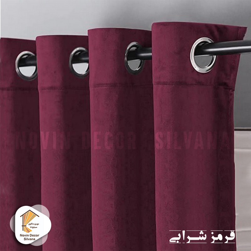 پرده نوین دکور سیلوانا مدل مخمل کالیفرنیا 180 سایز 180 × 140 سانتی متر