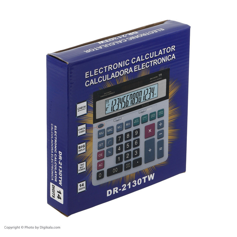 ماشین حساب مدل DR-2130TW