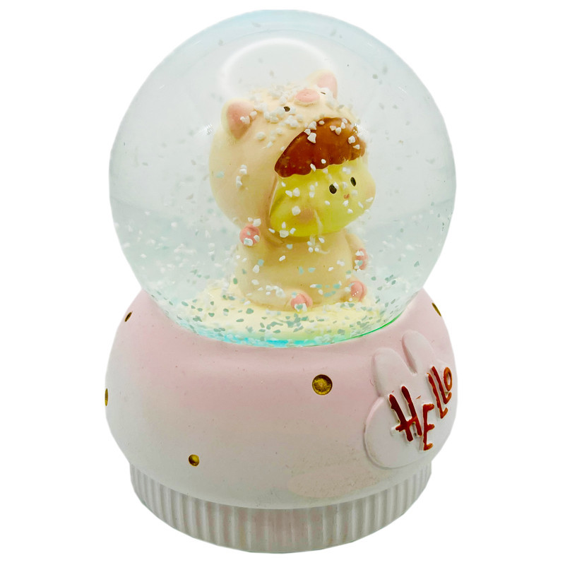 گوی مدل چراغدار HELLO طرح baby خوک کد C1623.11.S300