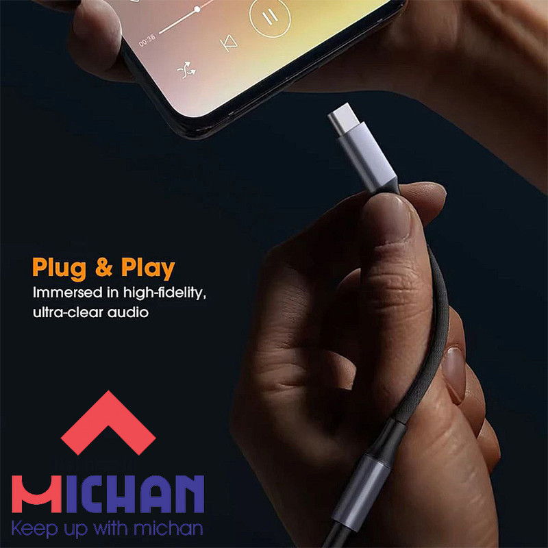 مبدل USB-C به جک 3.5 میلی متری میچان مدل T1