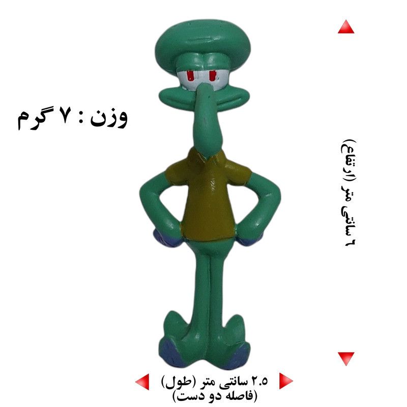 فیگور مدل باب اسفنجی کد 8-2BAB مجموعه 8 عددی