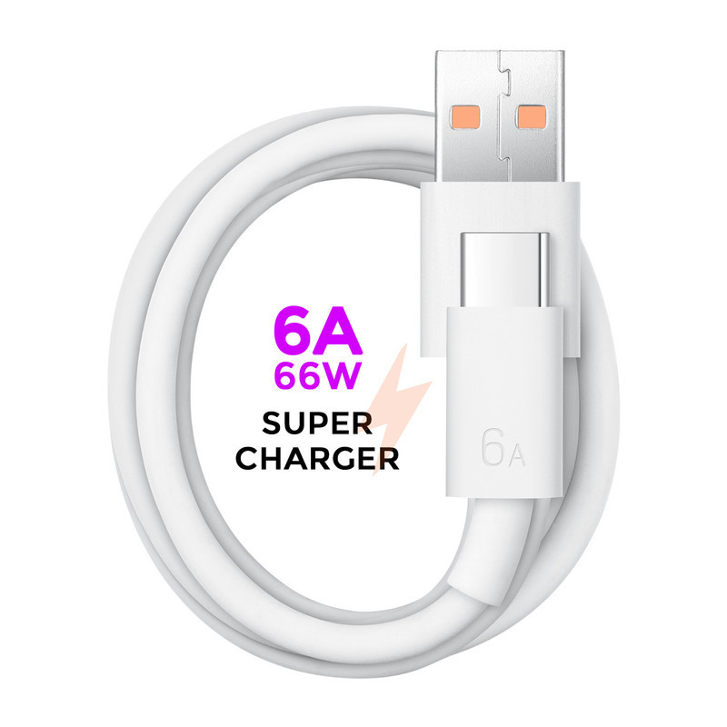 کابل تبدیل USB به USB-C مدل 6A Super Charge طول 1 متر