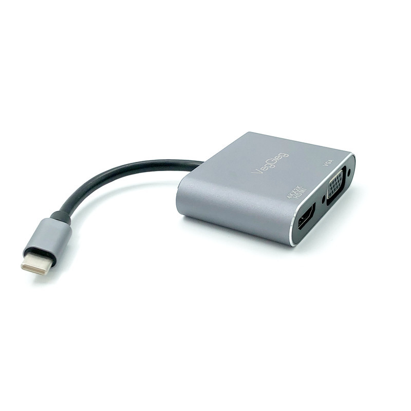 مبدل usb-C به HDMI  VGA وگیگ مدل V-TC02