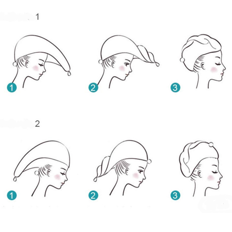کلاه حمام مدل تاول استار راه راه