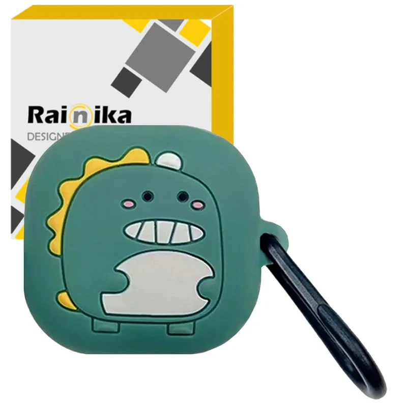 کاور رینیکا مدل Buds cute Dinosaur مناسب برای کیس هدفون بی سیم سامسونگ Galaxy Buds Live  Buds Pro  buds 2  buds 2 pro  Fe