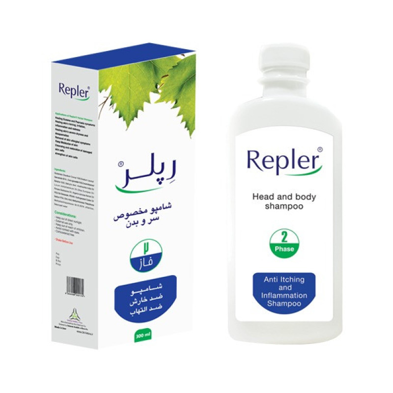 شامپو مو و بدن رپلر مدل Neem oil حجم 300 میلی لیتر