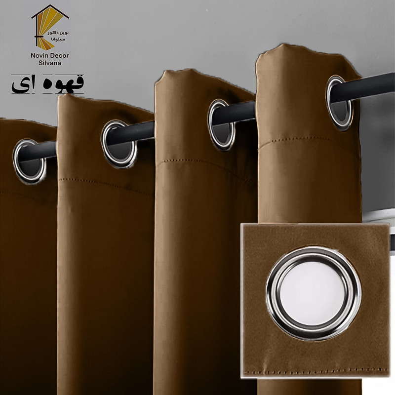 پرده نوین دکور سیلوانا مدل لاکچری 180 _ 1 سایز 180x140 سانتی‌متر
