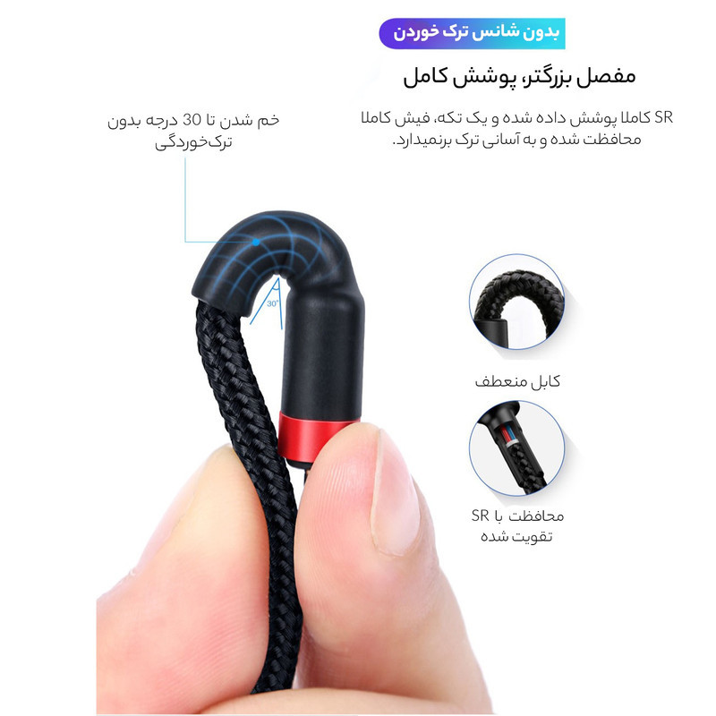 کابل USB-C باسئوس مدل CATKLF-GG1 طول 1 متر