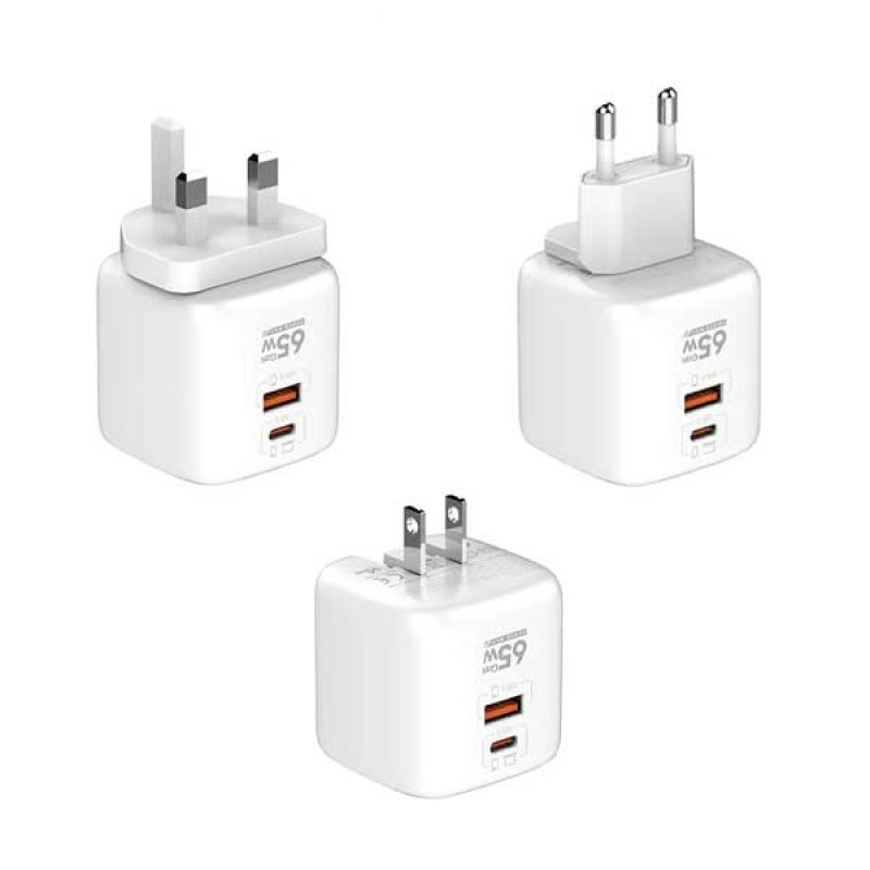 شارژر دیواری 45 وات 2 پورت الدینیو مدل Q2617 به همراه کابل usbC
