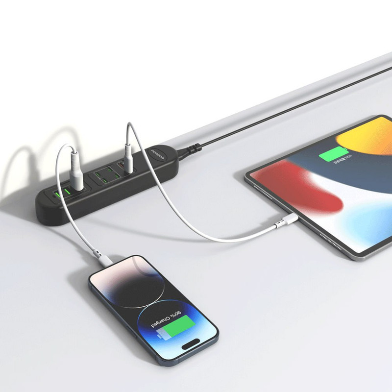 شارژر رومیزی 50وات پرودو مدل 50W Multi-Port USB Charging HUB
