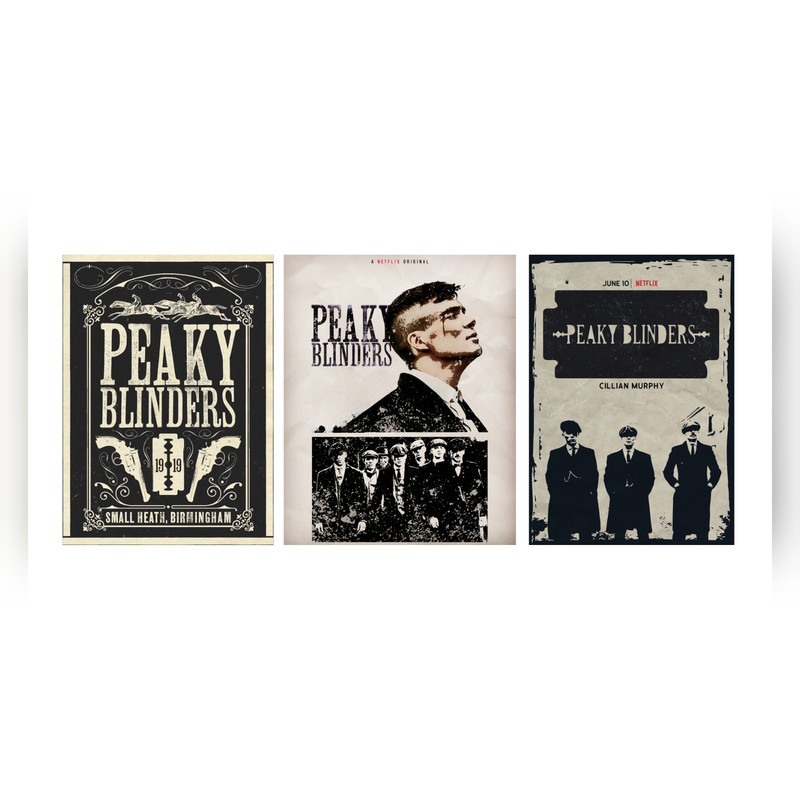 پوستر نایت لوک مدل Peakyblinders مجموعه 3 عددی