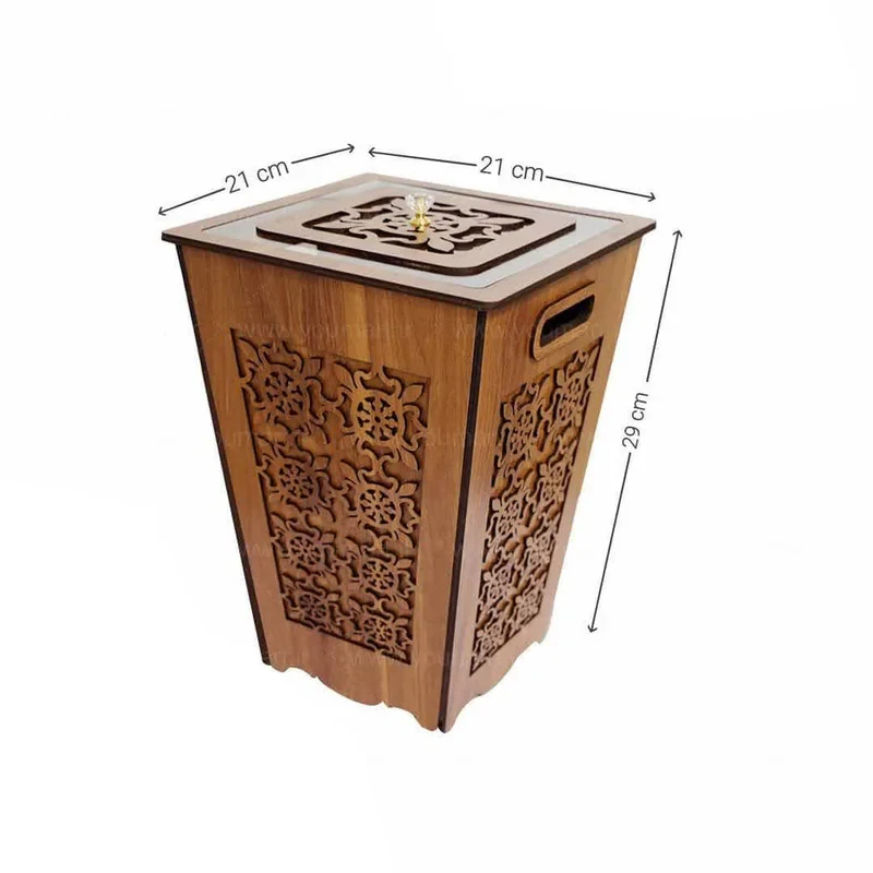 ست سطل زباله و جای دستمال کاغذی مدل خاتون