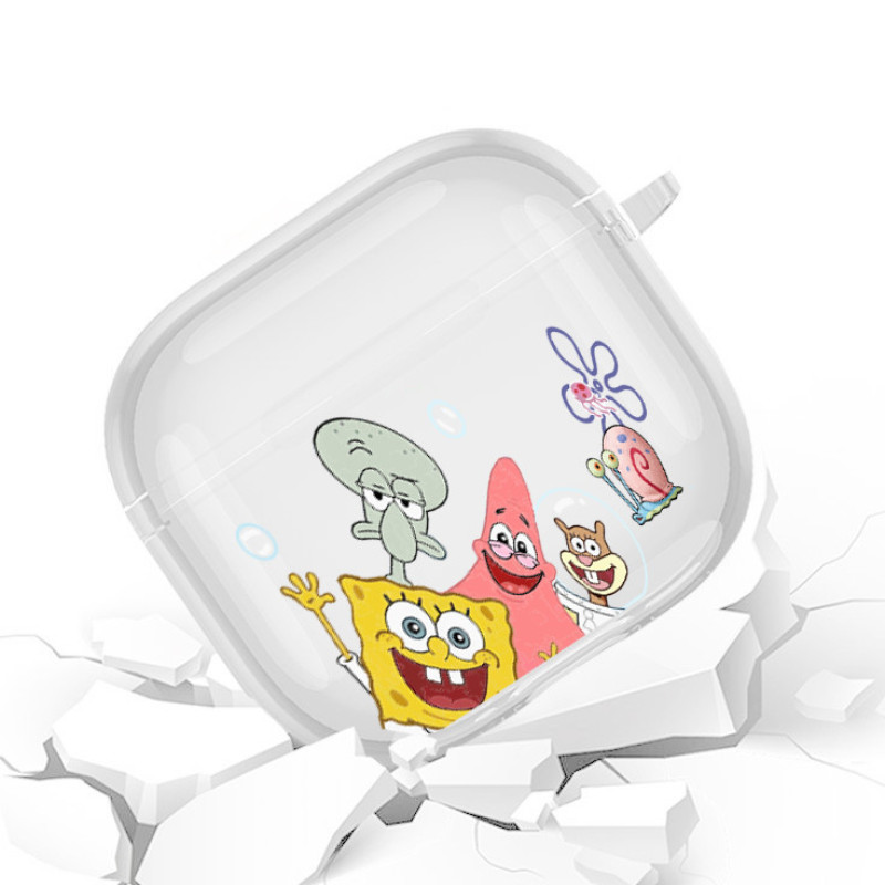 کاور طرح  Bob & Spong Friends مناسب برای کیس اپل ایرپاد AirPod 4