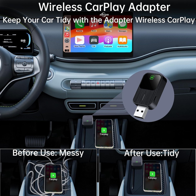 کارپلی و اندروید اتو مدل k2 2in1 CarplayAndroid Auto