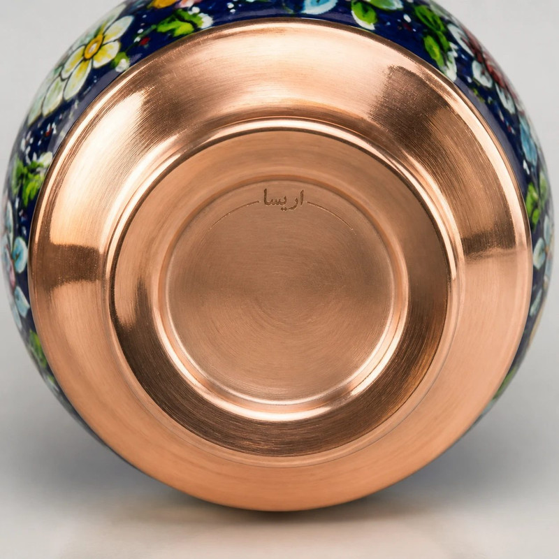 قندان مسی صنایع دستی اریسا طرح پرداز گل