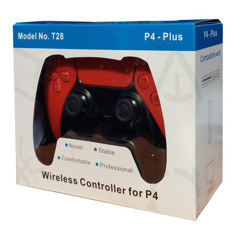 دسته بازی پلی استیشن 4 طرح دو رنگ مدل Wireless controller T28