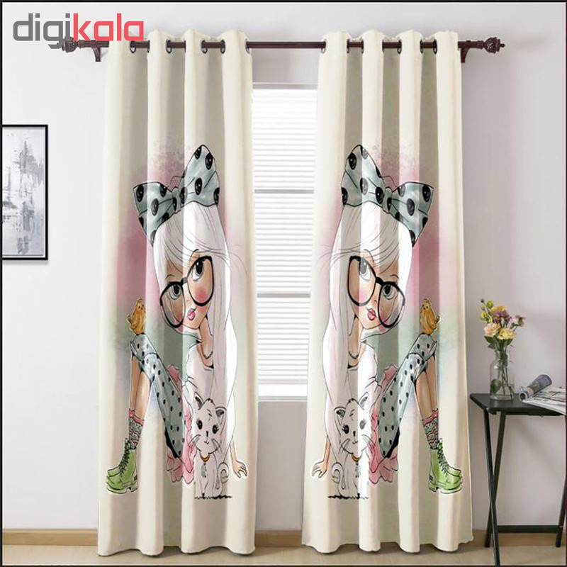 پرده مدل Cc-503 سایز 150×300 سانتی متر