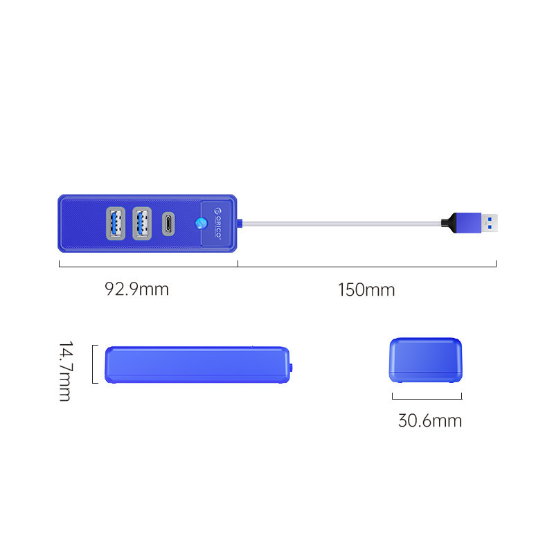 هاب 3 پورت USB3.0 اوریکو مدل PWC2U-U3
