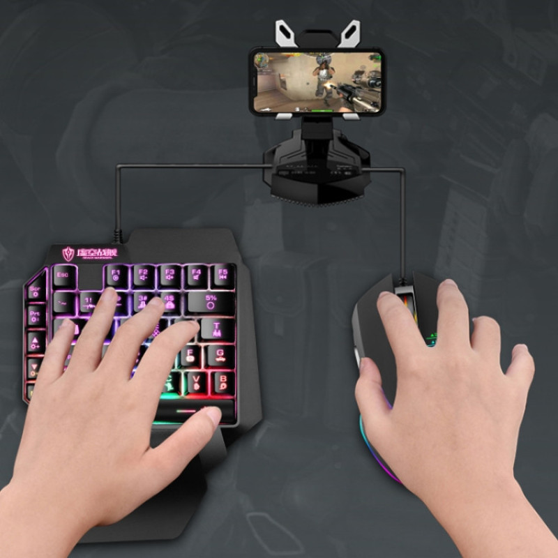 کیبورد گیمینگ شیپادو مدل RGBF6، سوییچ ممبران، Tenkeyless، نورپردازی LED RGB