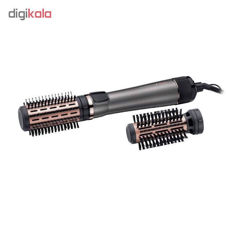 سشوار برس‌دار چرخشی 1000 وات رمینگتون مدل AS8810، موتور DC، وزن 800 گرم، المنت سرامیک، دارای سری متمرکز‌کننده باریک با ویژگی صاف‌کنندگی، با قابلیت باد سرد، سیم گردان