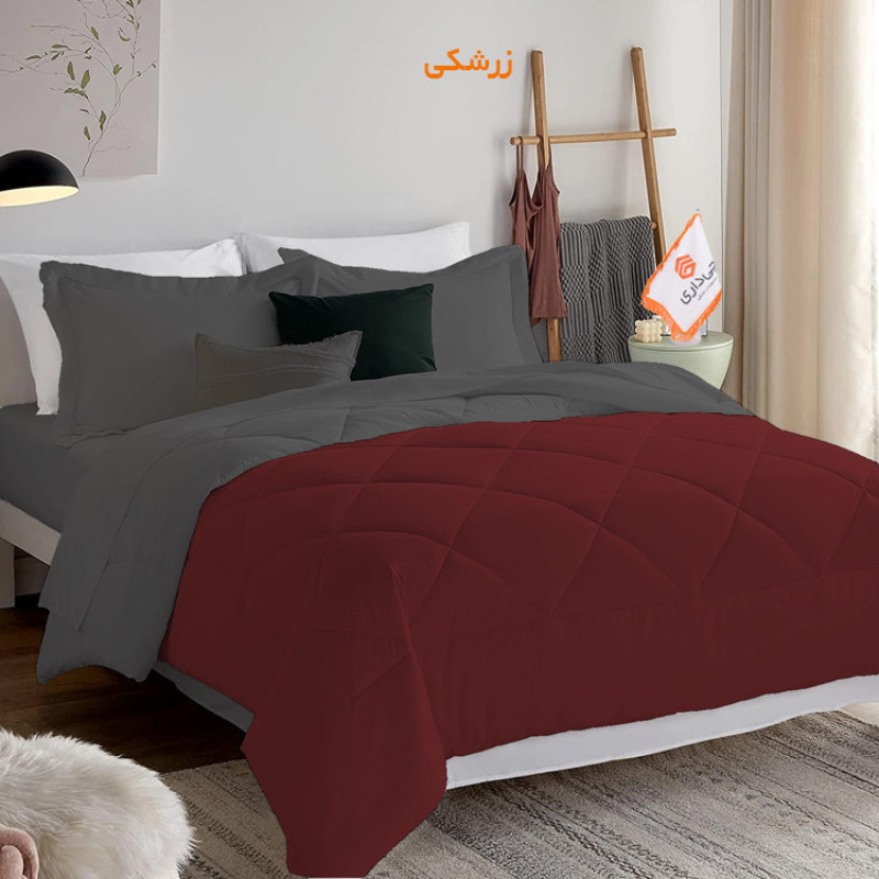 لحاف چیداری مدل دورو یک نفره سایز 160x220 سانتی متر