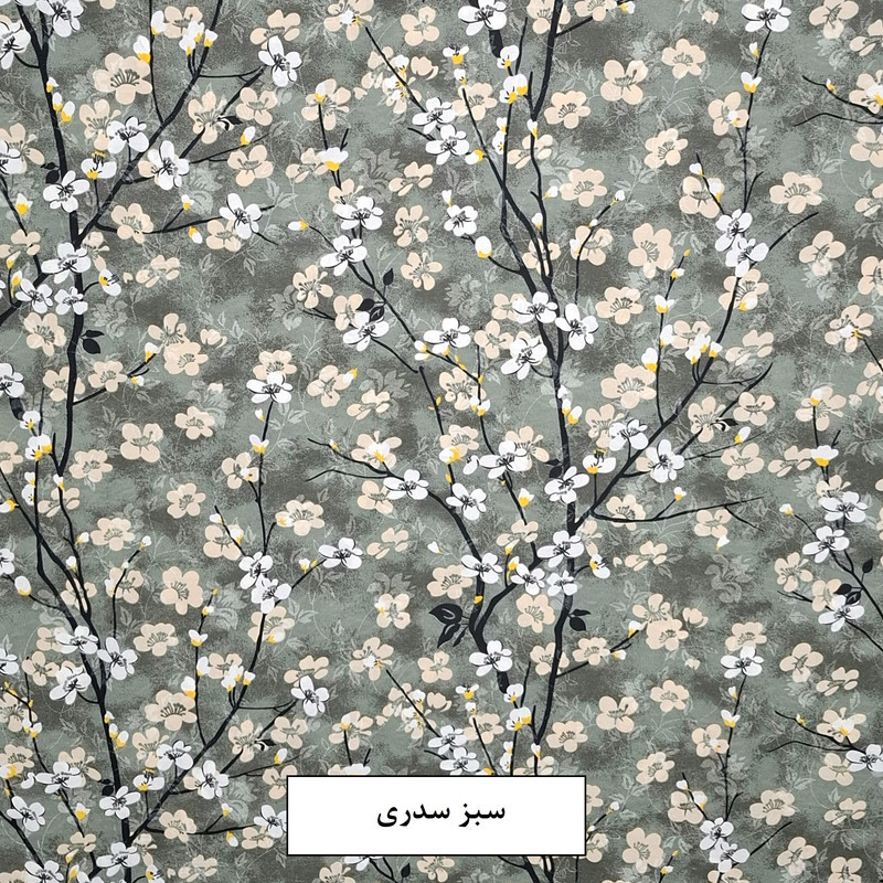 ملحفه پلی کتان مدل مینا سایز 210x190 سانتی‌متر