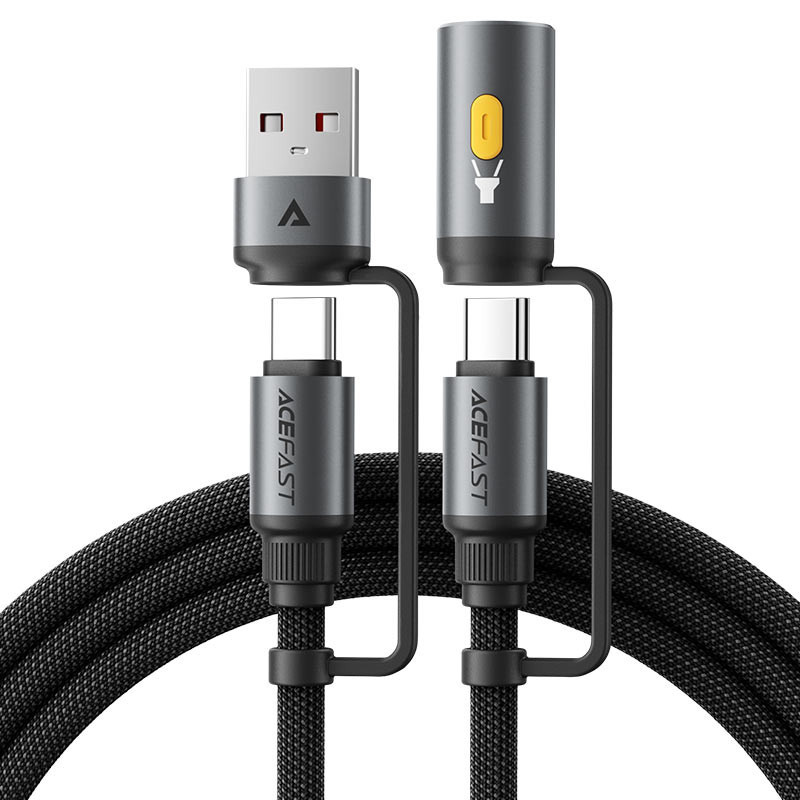 کابل تبدیل USBUSB-C به USB-C ایس فست مدل J5 طول 1.2 متر