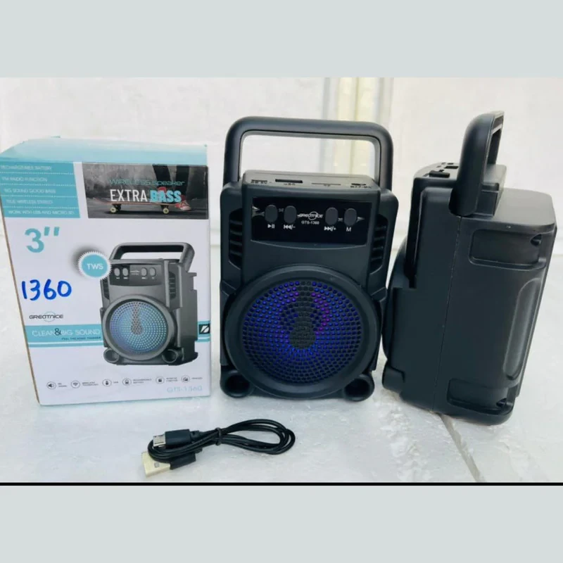 اسپیکر بلوتوثی قابل حمل گریت نایس مدل GTS-1360