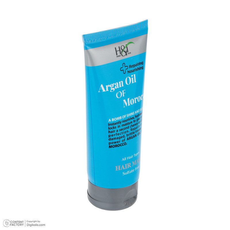 ماسک تقویت کننده مو هرباتک مدل Argan مناسب برای انواع مو حجم 200 میلی لیتر