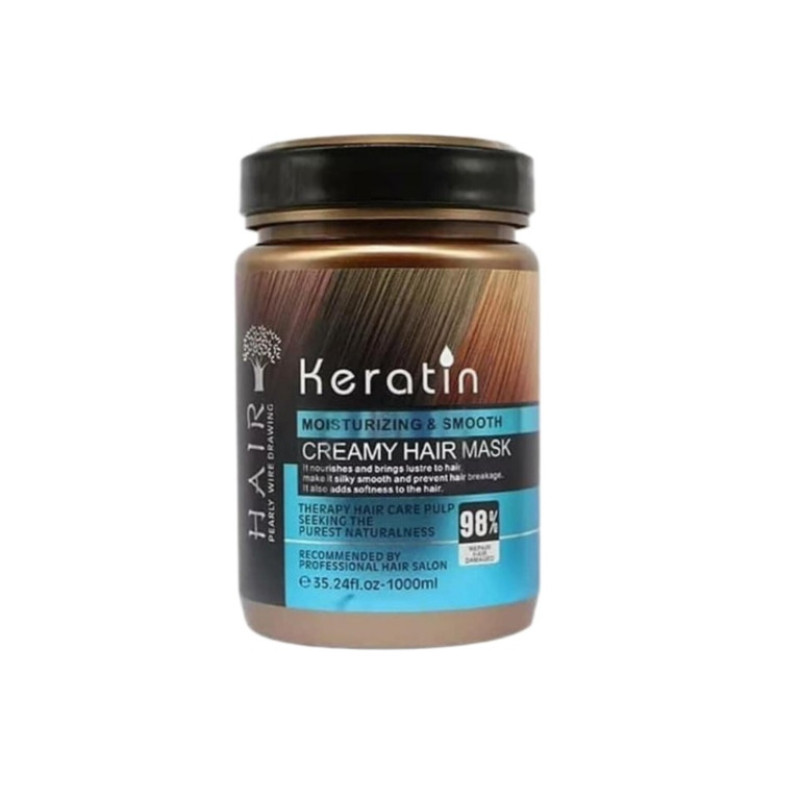 ماسک مو هر مدل keratin  حجم 1000 میلی لیتر