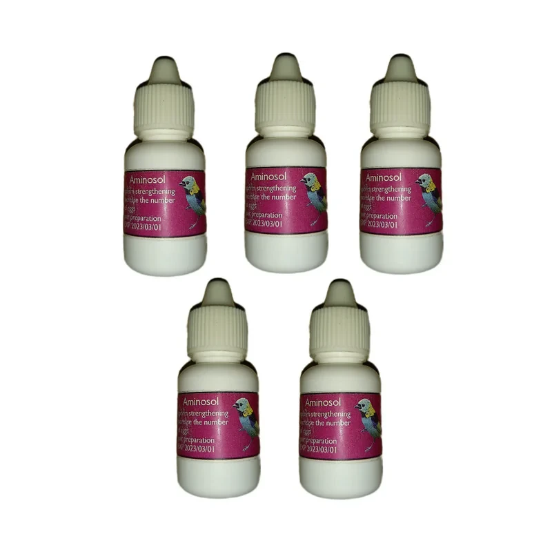 محلول افزایش تخم پرندگان زینتی آمینوسل کد 5ML حجم 5 میلی لیتر مجموعه 5 عددی