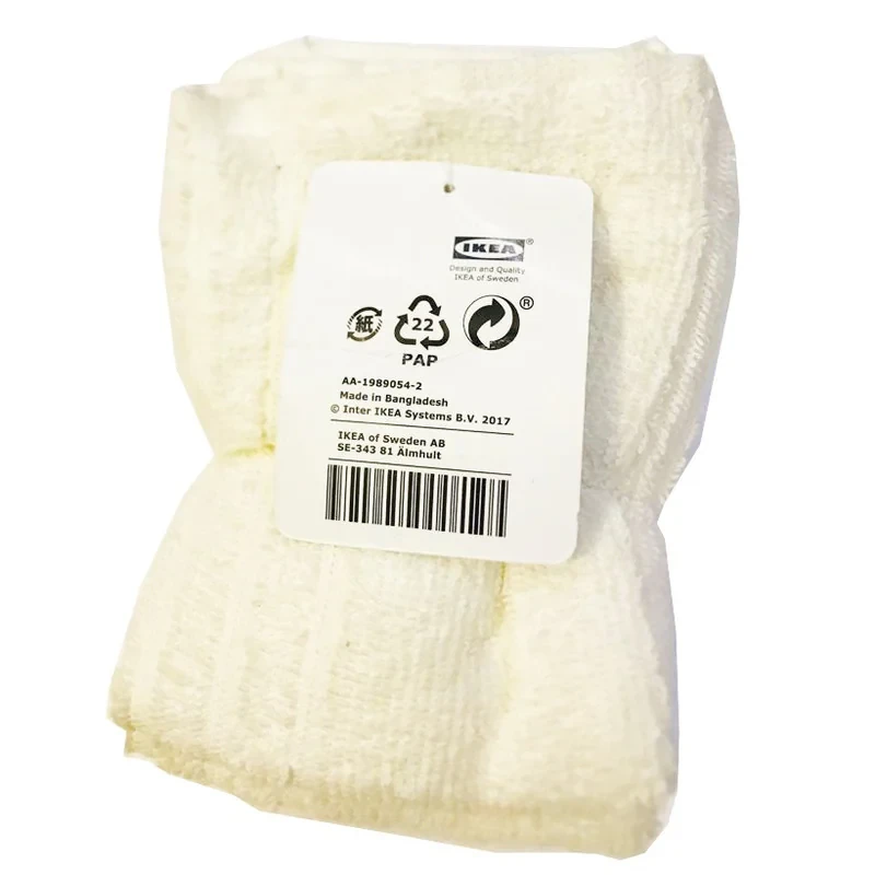 حوله دستی ایکیا مدل VAGSJON سایز 30x30 سانتی متر بسته 4 عددی