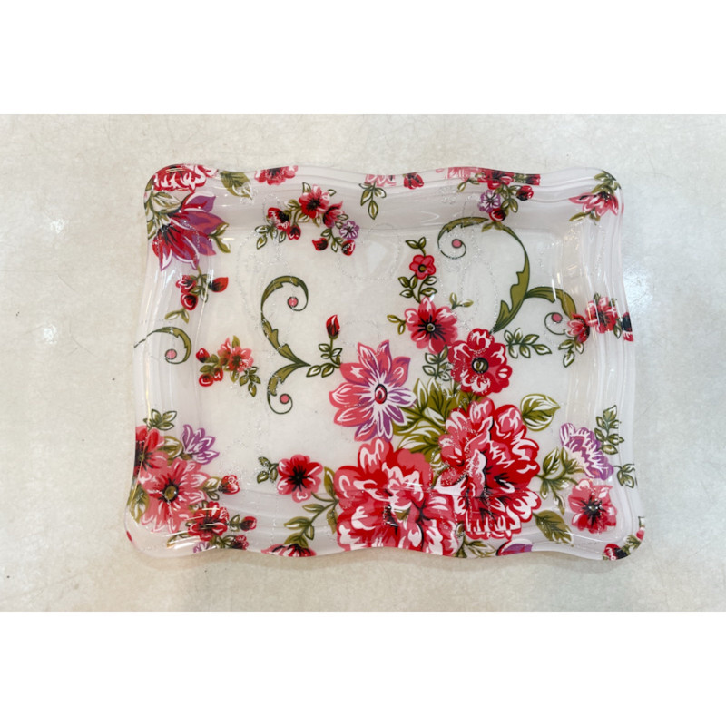 سینی بدون دسته مدل مستطیل کد SM28 سایز 21*26.8 سانتی‌متر